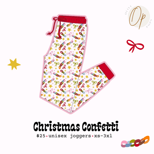 PREORDER Christmas Confetti Unisex Jogger