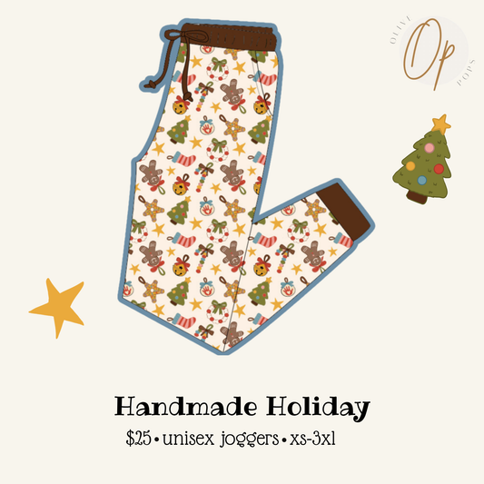PREORDER Handmade Holiday Unisex Jogger